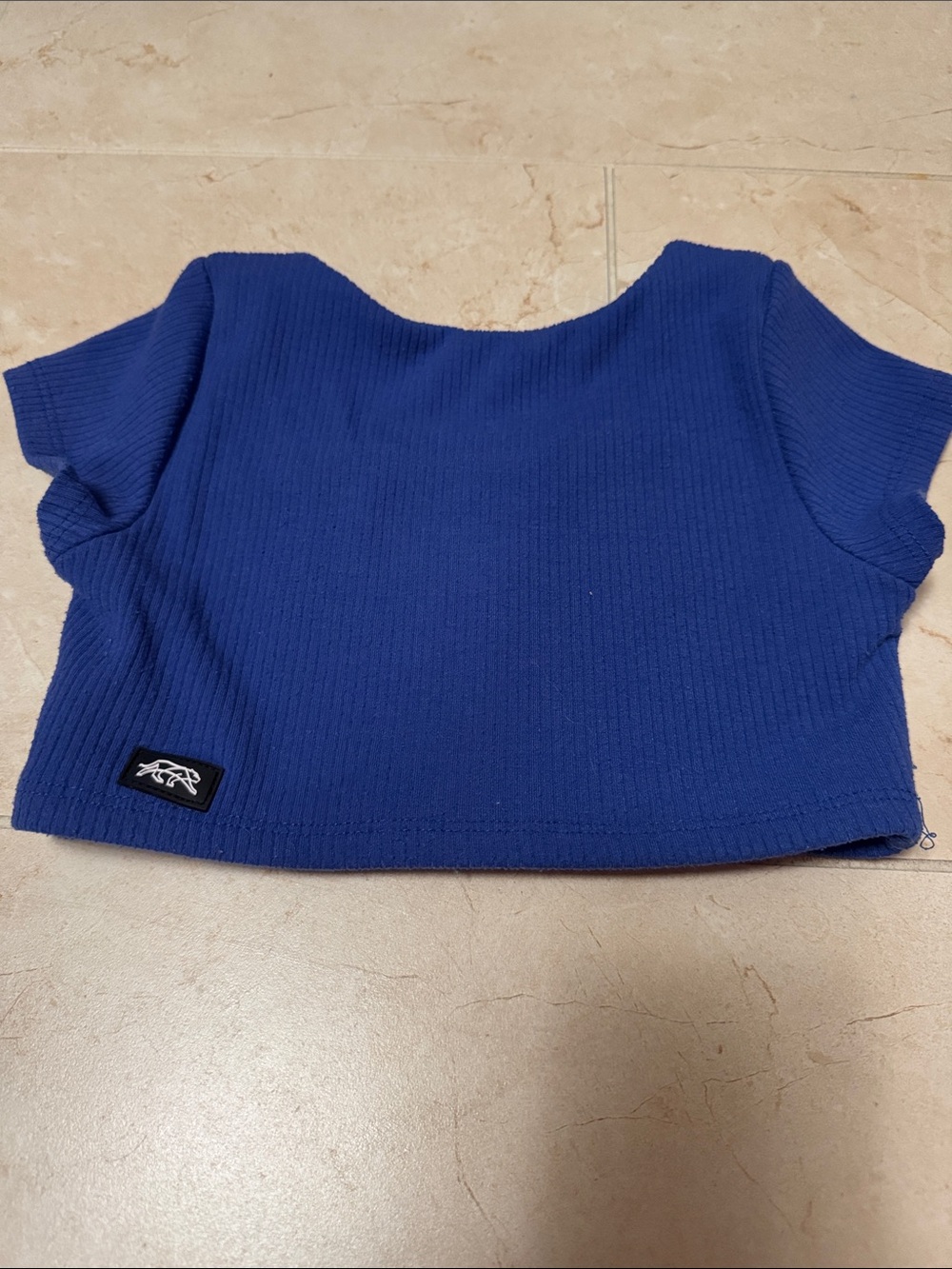 Tiger Friday Blue Crop Top